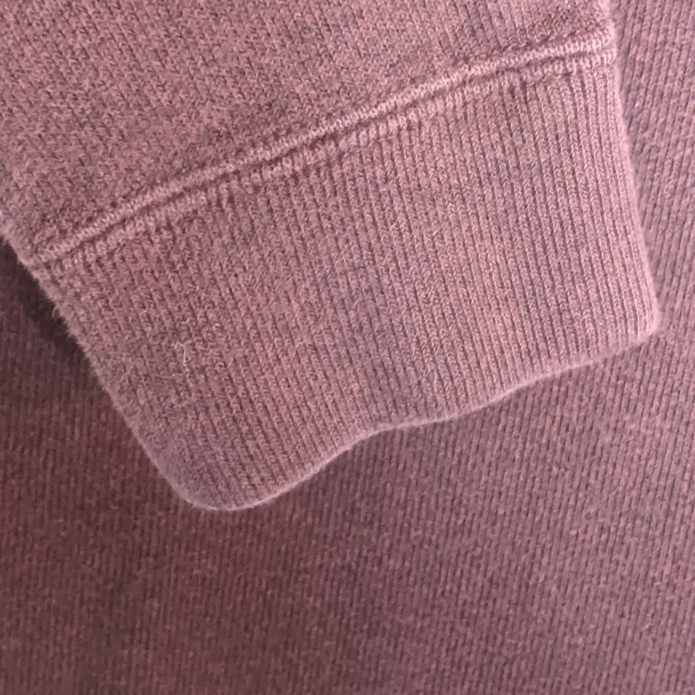POLO BY RALPH LAUREN Quarter Zip Cotton Knit Pullover Burgundy Size Small - Picture 5 of 9